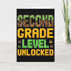 Ck To School Boys Video Gamer First Day Of Second Card
