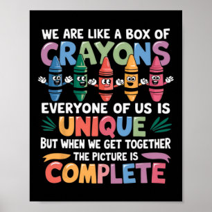 Ck To School Funny Teacher We Are Like A Box Of Cr Poster