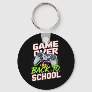 Ck To School Gamer Controller Cool Funny Video Pun Keychain