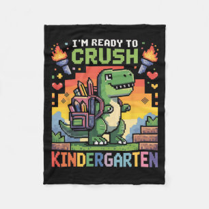 Ck To School Kindergarten Boys I'm Ready To Crush  Fleece Blanket