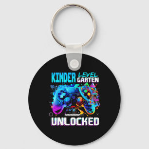 Ck To School Kindergarten Level Unlocked Gamer Kid Keychain