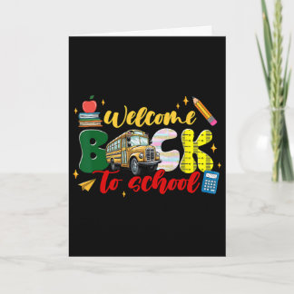 Ck To School Shirt Fun Clroom Teacher Student Outf Card