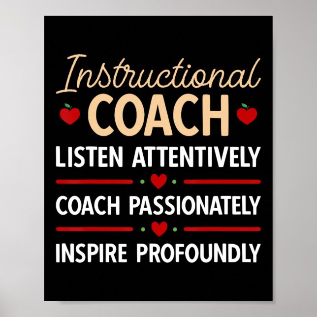 Ck To School Teacher Instructional Coach  Poster (Front)