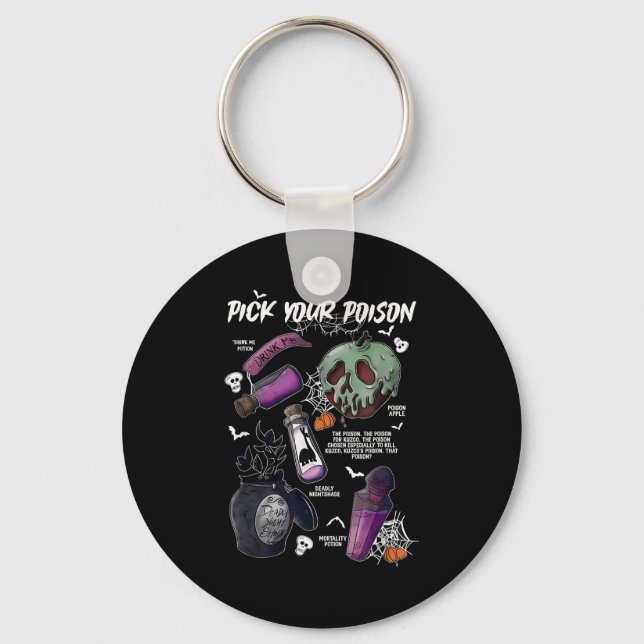 Ck Your Ison's Funny Drink Me Tion's Happy Hallowe Keychain (Front)