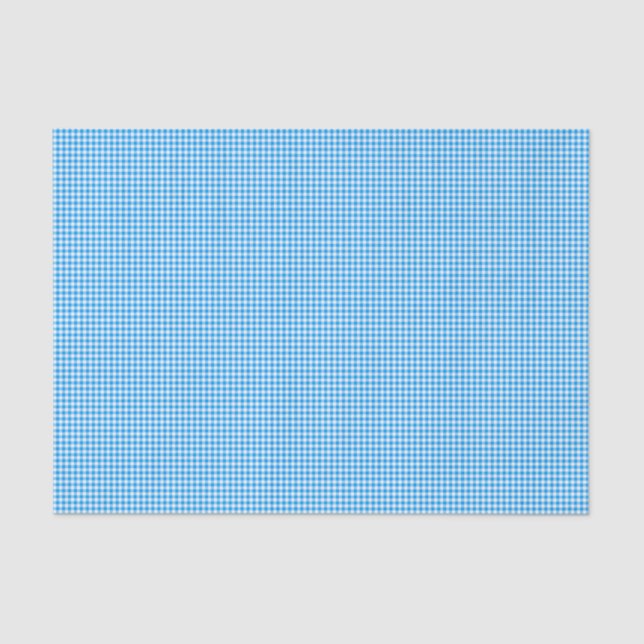 CKC-Gingham 1-Pastel Blue-White-TISSUE WRAP PAPER (Front)