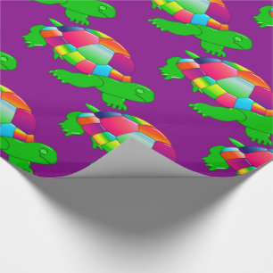 CKC-Lil Glass Turtle, Purple Gift Wrapping Paper