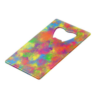 CKC Paint Can Florals-CARD BOTTLE OPENER Credit Card Bottle Opener