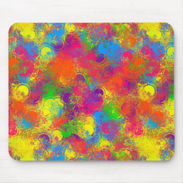 CKC Paint Can Florals-Computer Mousepad (Front)