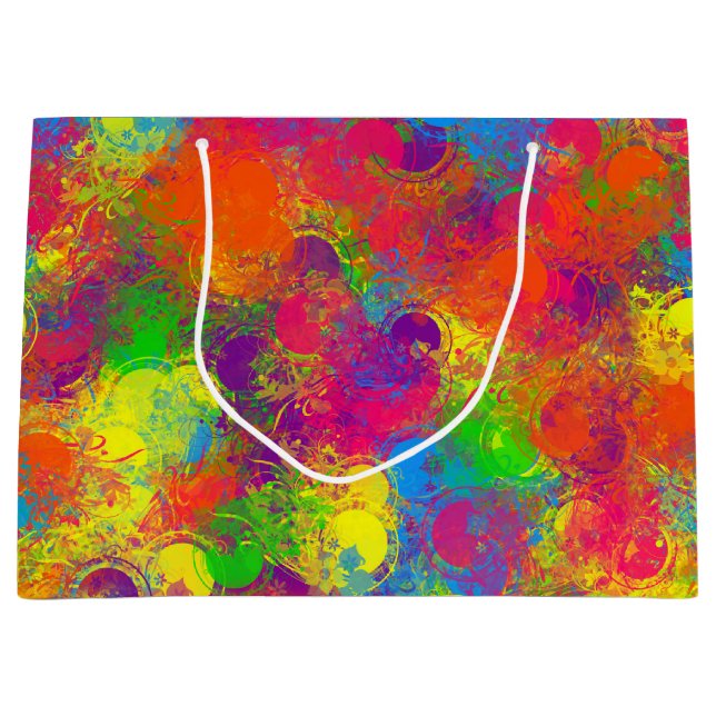 CKC Paint Can Florals-GIFT BAG L (Front)