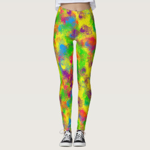 CKC Paint Can Florals-LEGGINGS Leggings