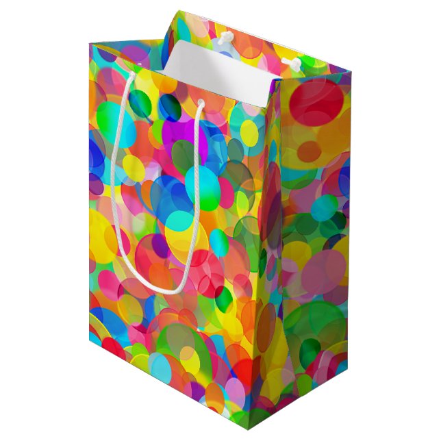 CKC Party Dots-GIFT BAG M (Front Angled)