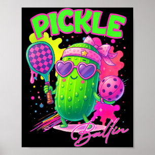 Ckle Ballin Cute Ckleball Women Girls Ckleball Lov Poster
