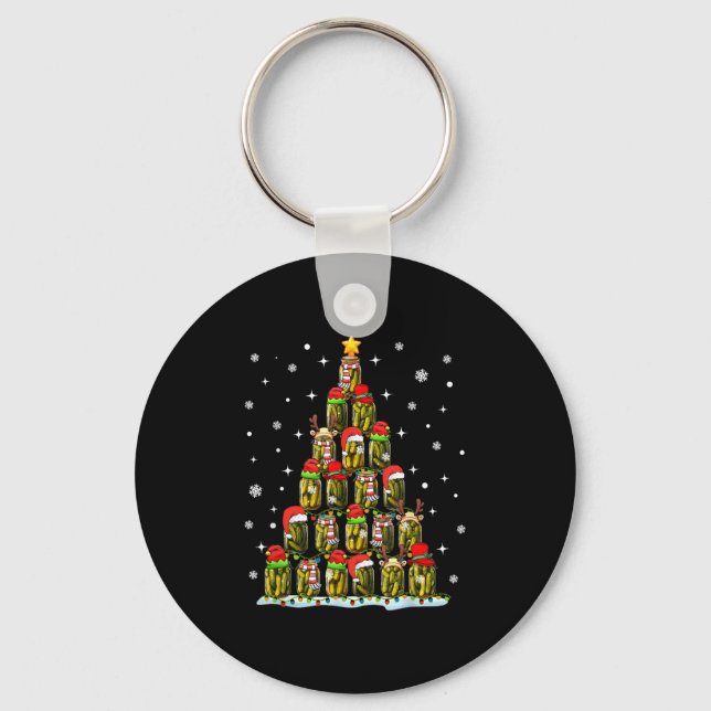 Ckle Lover Christmas Pajama Ckles Jar Xmas Uni-fam Keychain (Front)