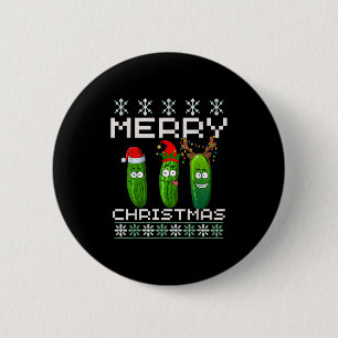 Ckle Lover Xmas Lighting Santa Ugly Ckle Christmas 2 Inch Round Button