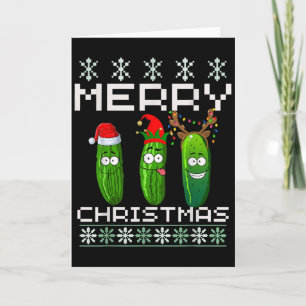 Ckle Lover Xmas Lighting Santa Ugly Ckle Christmas Card