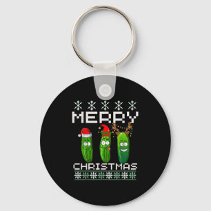 Ckle Lover Xmas Lighting Santa Ugly Ckle Christmas Keychain