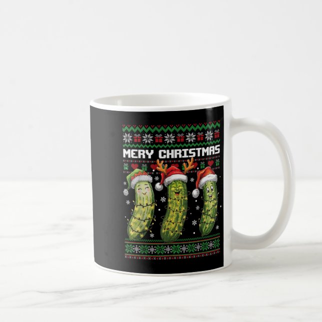 Ckle Lovers Funny Christmas Pajama Family Grandma  Coffee Mug (Right)