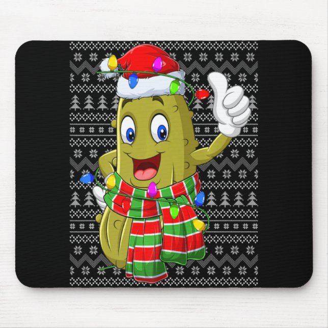 Ckle Ugly Xmas Lighting Santa Ckle Christmas  Mouse Pad (Front)
