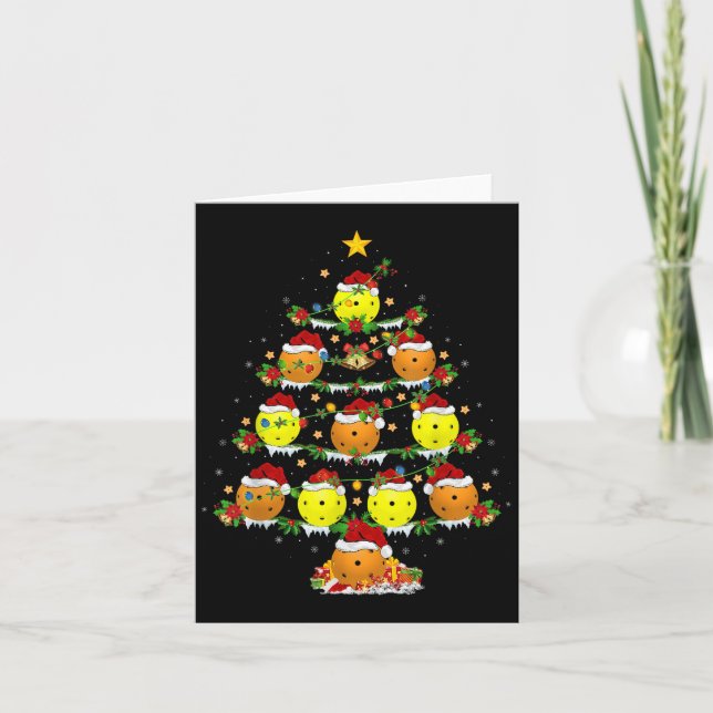 Ckleball Christmas Tree Lights Funny Srts Player X Card (Front)