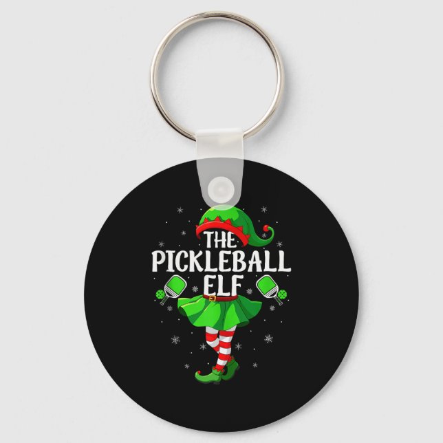 Ckleball Elf Christmas Girls Women Elf Squad Xmas  Keychain (Front)
