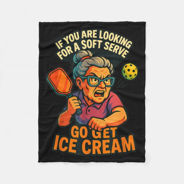 Ckleball Grandma  Fleece Blanket (Front)