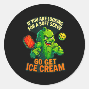 Ckleball Serve  Classic Round Sticker