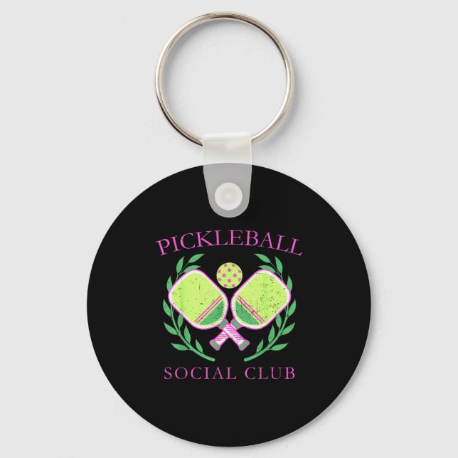 Ckleball Social Club Enthusiasts _ Fun Srt Lovers  Keychain (Front)