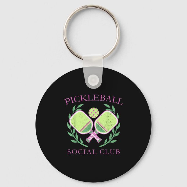 Ckleball Social Club Enthusiasts _ Fun Srt Lovers  Keychain (Front)