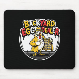 Ckyard Egg Dealer Funny Chicken Design  Mouse Pad