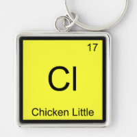 Cl - Chicken Little Funny Chemistry Element Symbol