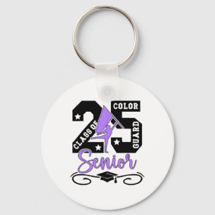 Cl Of 2025 Colour Guard Senior 2025 Senior Colour Keychain