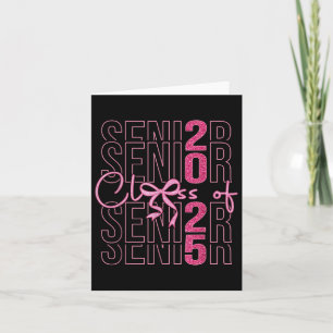 Cl Of 2025 Coquette Senior 2025 Graduation Back To Card