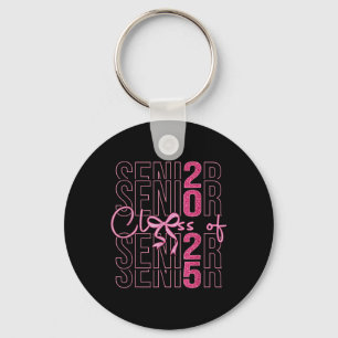 Cl Of 2025 Coquette Senior 2025 Graduation Back To Keychain
