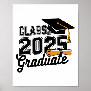 Cl Of 2025 Graduate 2025 Graduation Senior 2025  Poster