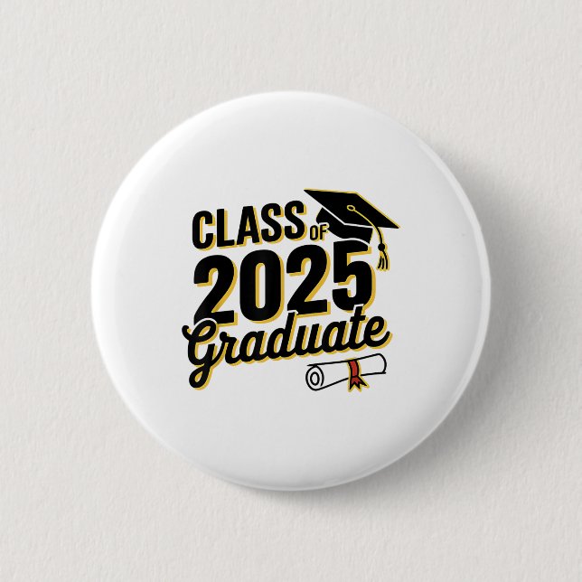 Cl Of 2025 Graduation 2025 _1  2 Inch Round Button (Front)
