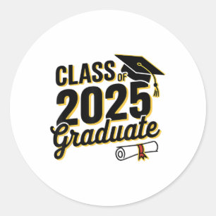 Cl Of 2025 Graduation 2025 _1  Classic Round Sticker