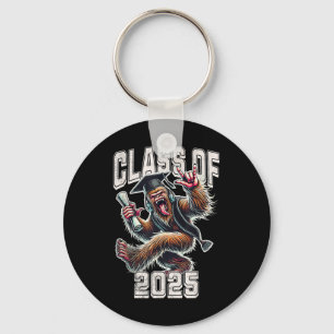 Cl Of 2025 Graduation Bigfoot Rock On Keychain