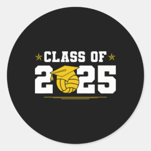 Cl Of 2025 Graduation Waterpolo Senior 2025 Classic Round Sticker