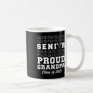 Cl Of 2025 Lacrosse Grandpa Senior Graduation Grad Coffee Mug