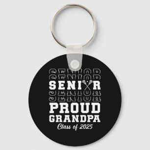 Cl Of 2025 Lacrosse Grandpa Senior Graduation Grad Keychain