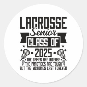 Cl Of 2025 Lacrosse Senior Night  Classic Round Sticker