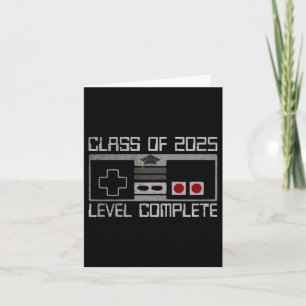 Cl Of 2025 Level Complete Video Gamer Senior Gradu Card