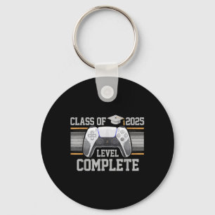 Cl Of 2025 Level Complete Video Gamer Senior Gradu Keychain
