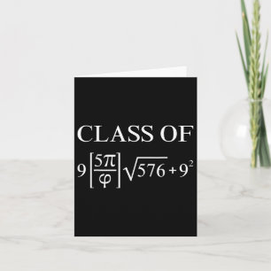 Cl Of 2025 Math Equation Geek Graduation Teacher N Card