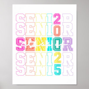 Cl Of 2025 Senior 2025 Graduation Funny Mens Women Poster