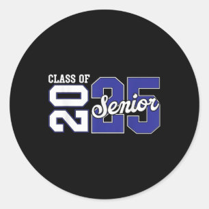Cl Of 2025 Senior 2025 Senior Graduation Year 2025 Classic Round Sticker