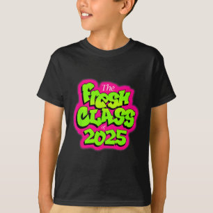 Cl Of 2025 Senior Fresh 90s Tv Style Retro Graduat T-Shirt