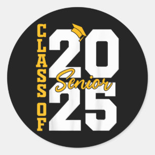 Cl Of 2025 Senior Graduate 2025  Classic Round Sticker