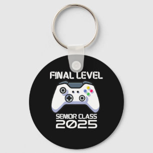 Cl Of 2025 Senior Video Game Final Level School Ga Keychain