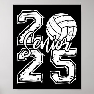 Cl Of 2025 Volleyball Senior 2025 Back To School F Poster
